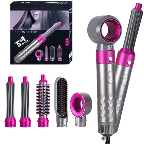 PROFESSIONAL 5 IN 1 SPAQZZOLA PER CAPELLI HOT-AIR