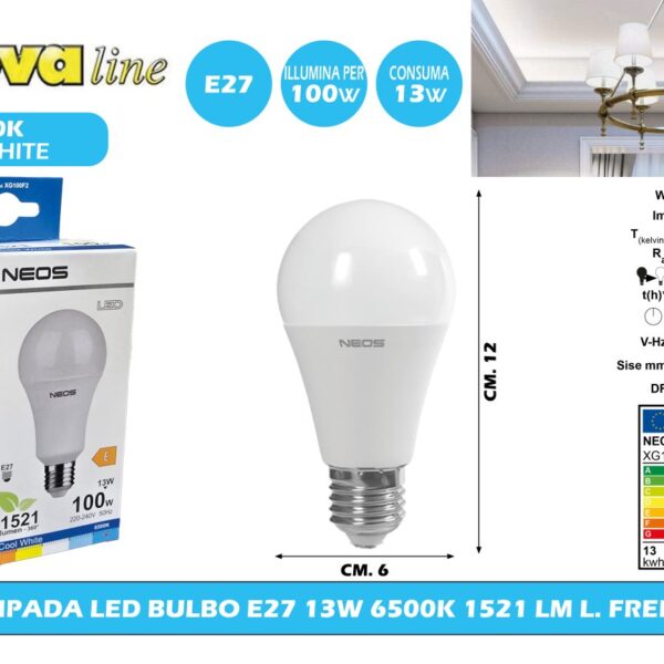 LAMPADA 13W (10PZ) LED E27 NOVALINE