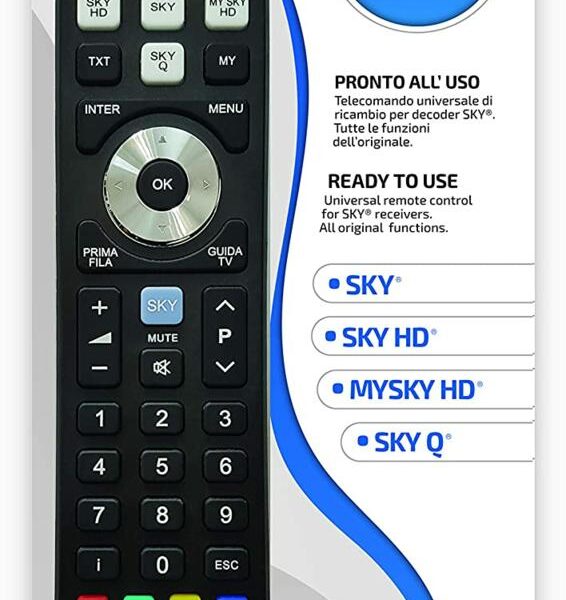 Superior Telecomando Universale SKY / SKY HD / MYSKY HD / SKY Q SH