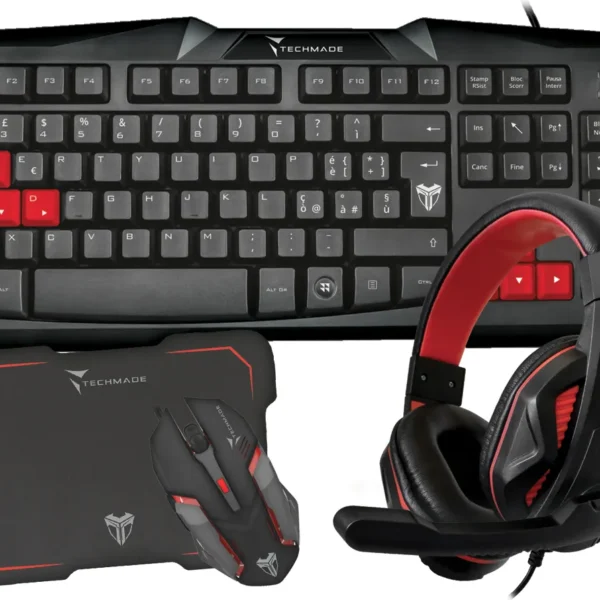 KIT GAMING TASTIERA-MOUSE-PAD TM TECHMADE