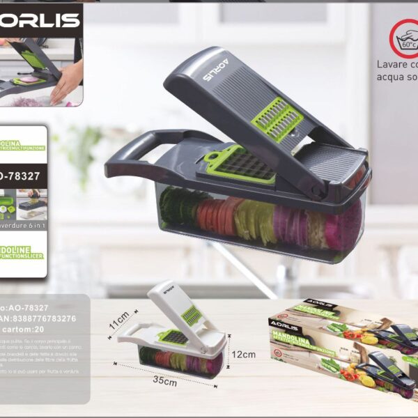 AORLIS MANDOLINA TAGLIAVERDURA 6 IN 1