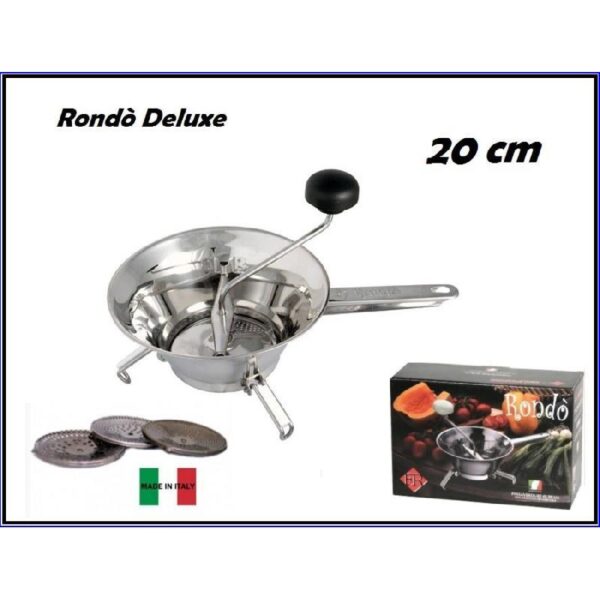 PASSAVERDURE IN ACCIAIO INOX DIAMETRO 20 CM