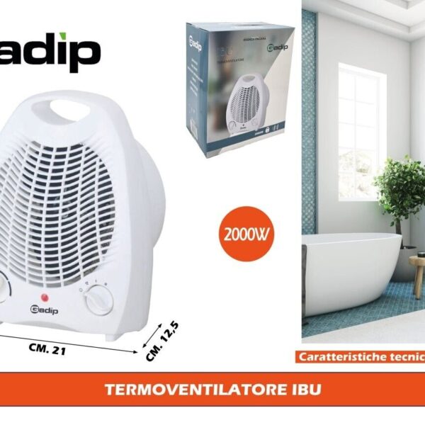GADIP TERMOVENTILATORE IBU 2000W BIANCO