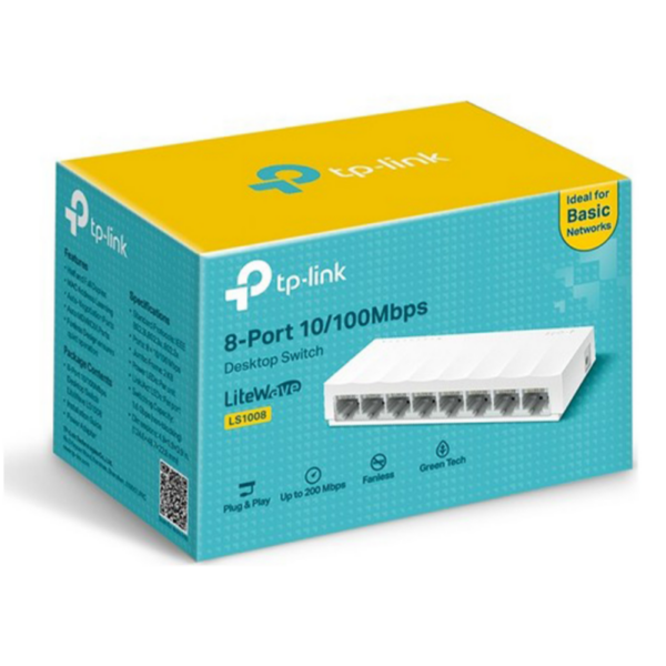 Switch Ethernet 8 Porte RJ45 10/100 Mbps TP-Link LS1008