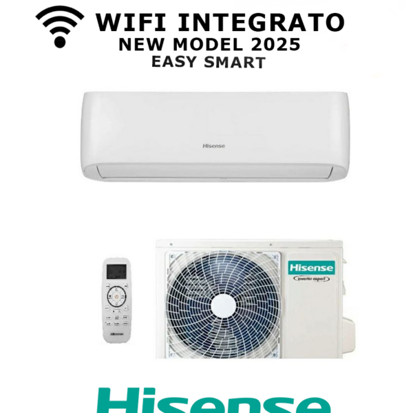 HISENSE Easy Smart 12000 BTU Inverter A++/A+ CON POMPA DI CALORE WIFI INTEGRATO 2025