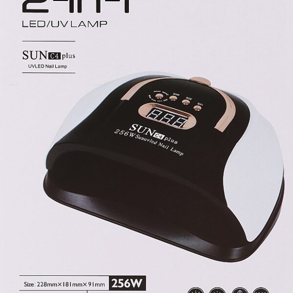 Lampada per unghie UV LED, bianco/nero