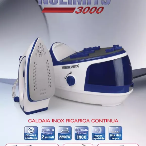 Ferro da Stiro con Caldaia a Vapore Termozeta No Limits 3000